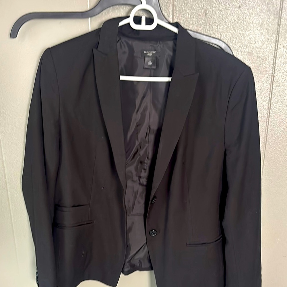 Ann Taylor Black Sport Coat Modern Blazer